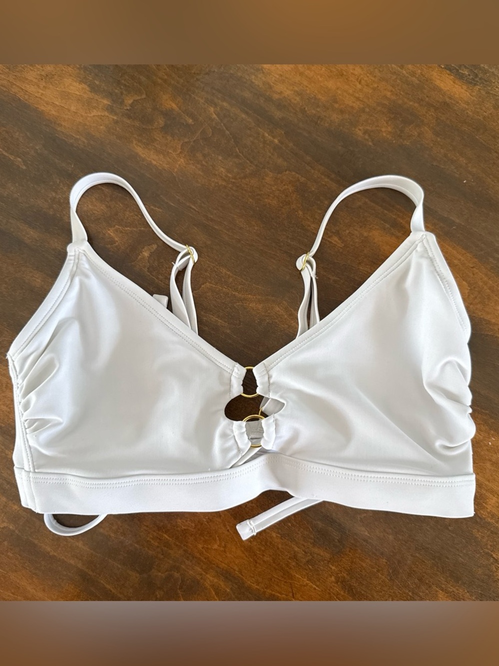 White Cage-Detail bikini top